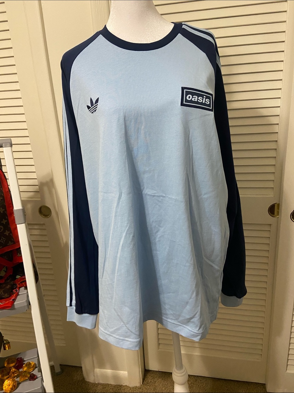 Light Blue Long Sleeve Raglan Shirt